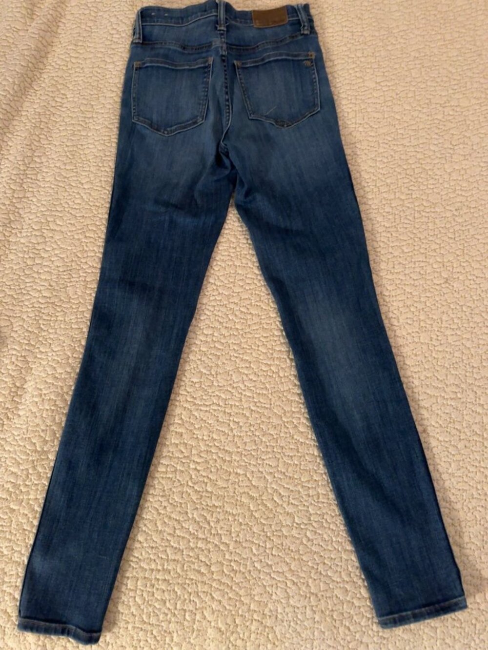 Madewell 10" High Rise Skinny Jeans Size 25 Medium Wash - Picture 2 of 8